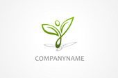 PSD Logo: Happy Plant Logo